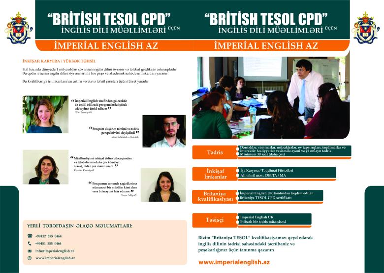 British TESOL CPD - 120 saat